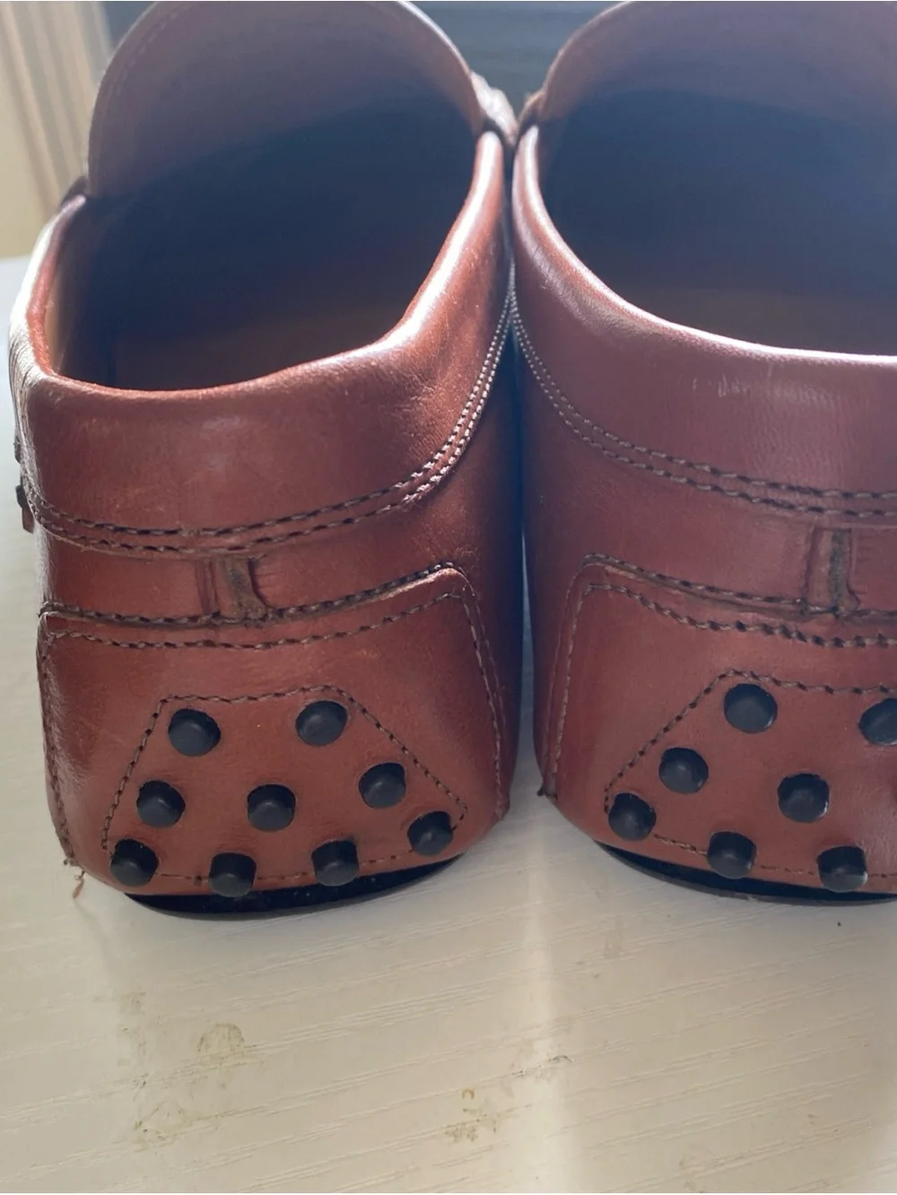 Ralph lauren polo Men's Leather Penny Loafers in Cognac Brown size 8.5